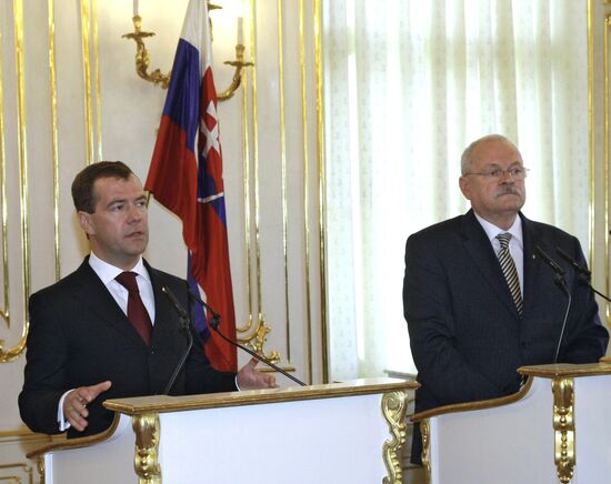 Dmitry Medvedev's visit to Slovakia: Day 2