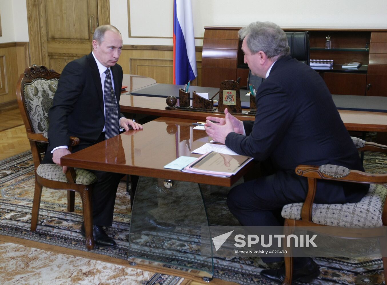 Vladimir Putin meets with Sergei Antufyev