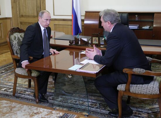 Vladimir Putin meets with Sergei Antufyev