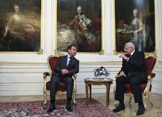 Dmitry Medvedev visits Czech Republic