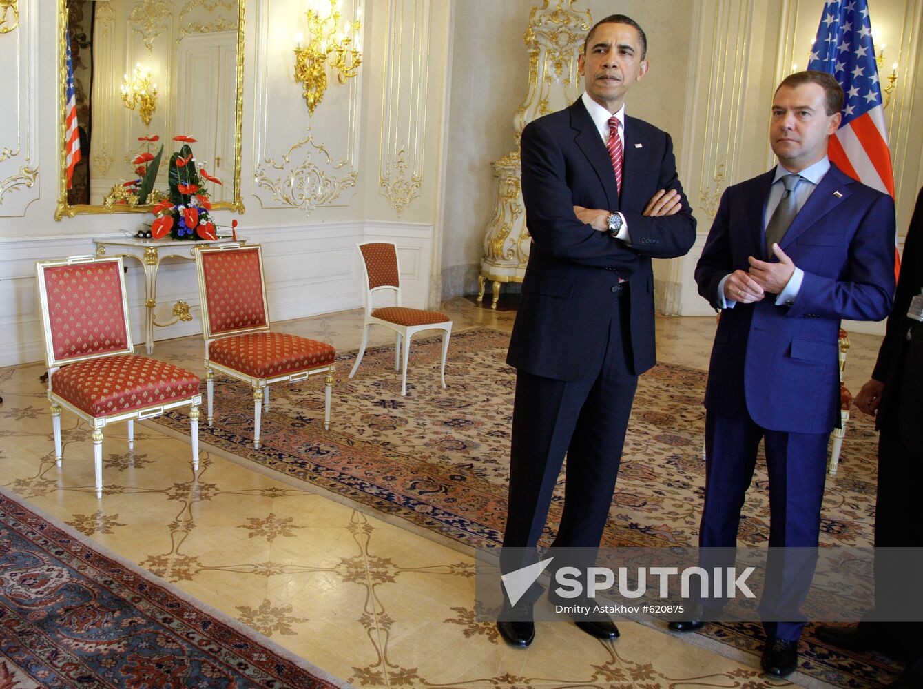 Dmitry Medvedev meets Barack Obama