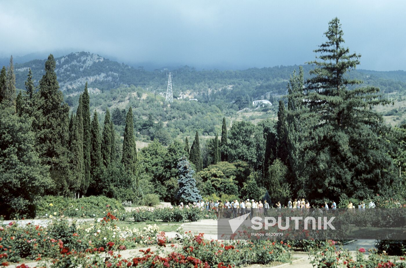 Park adjacent to Lividia Palace in Crimea