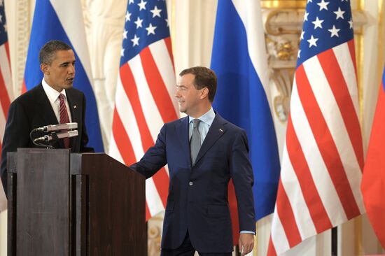 Medvedev and Obama's joint news conference