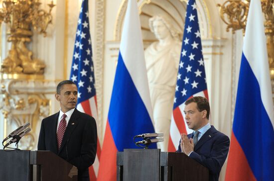 Medvedev and Obama's joint news conference