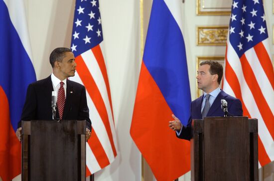Joint news conference by Dmitry Medvedev and Barack Obama