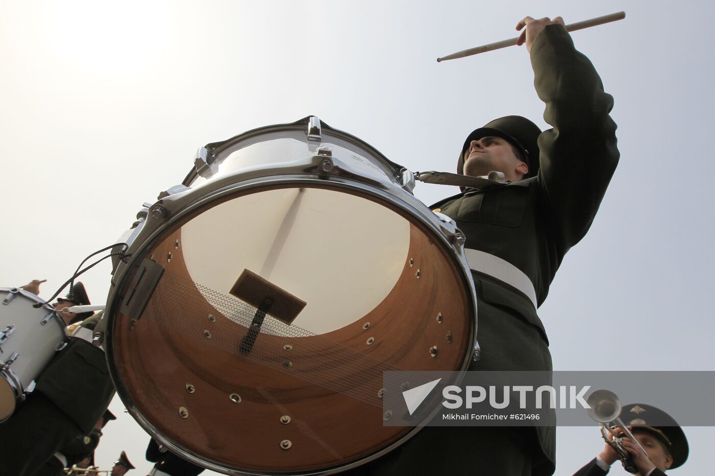 Moscow Military District Brass Band rehearsal