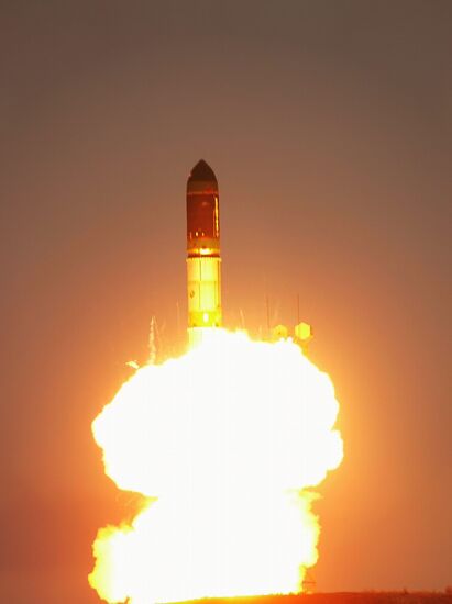 Launch of Dnepr rocket with European satellite CryoSat-2