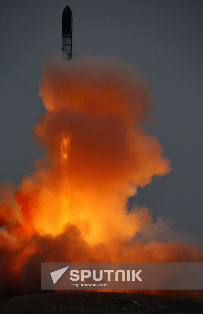 Launch of Dnepr rocket with European satellite CryoSat-2