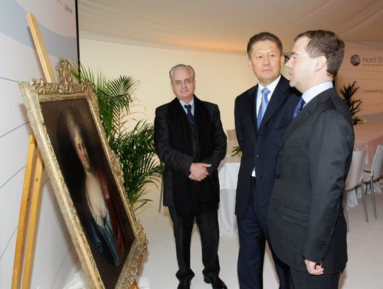 Dmitry Medvedev, Alexei Miller, Mikhail Piotrovsky