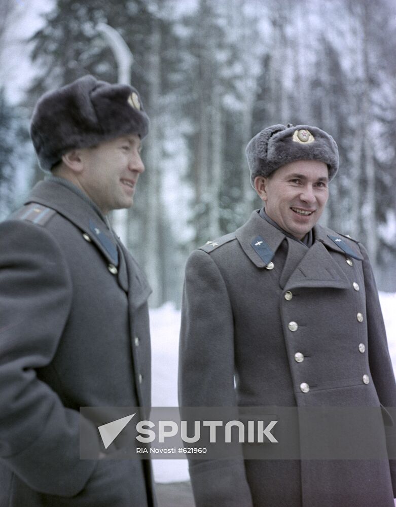 Cosmonauts Alexei Leonov and Pavel Belyaev