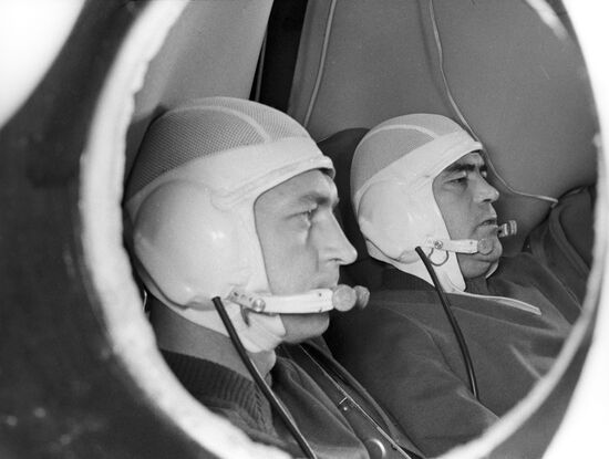 Pilot Cosmonauts Vitaly Sevastyanov, Andriyan Nikolayev