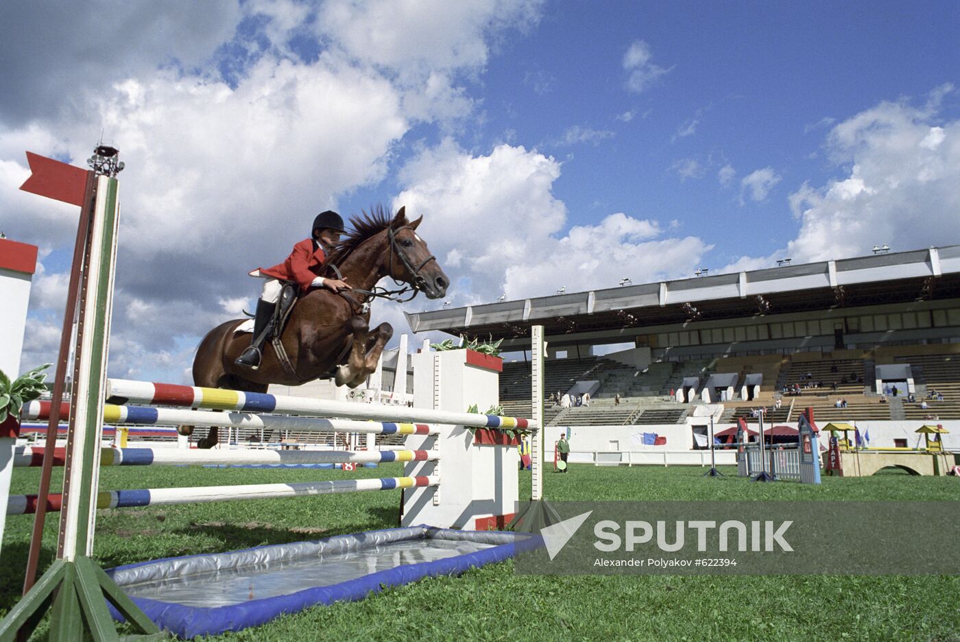 Russian children's show jumping competition
