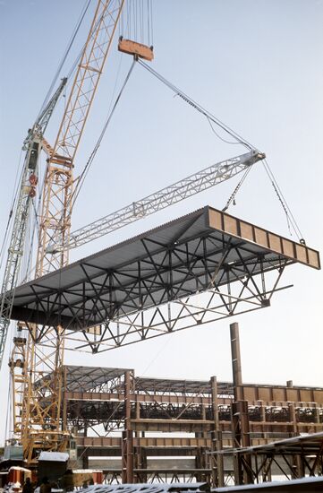 Construction of Cheboksary Tractor Plant