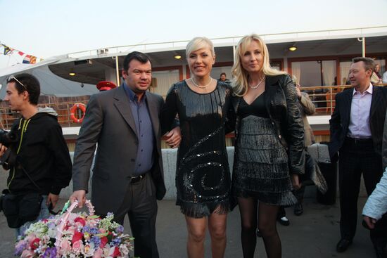 Natalya Ragozina attends her birthday party