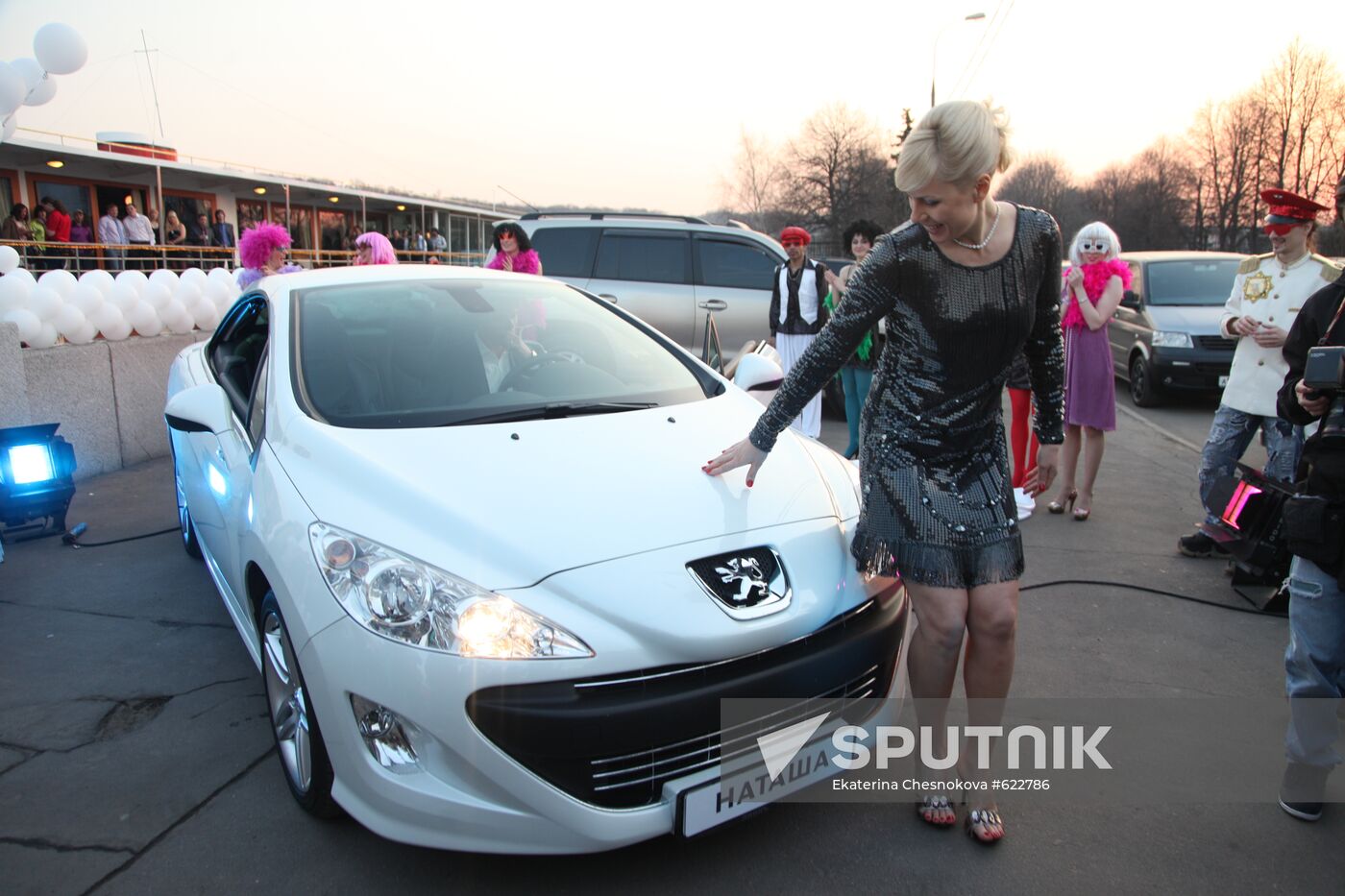 Natalya Ragozina attends her birthday party