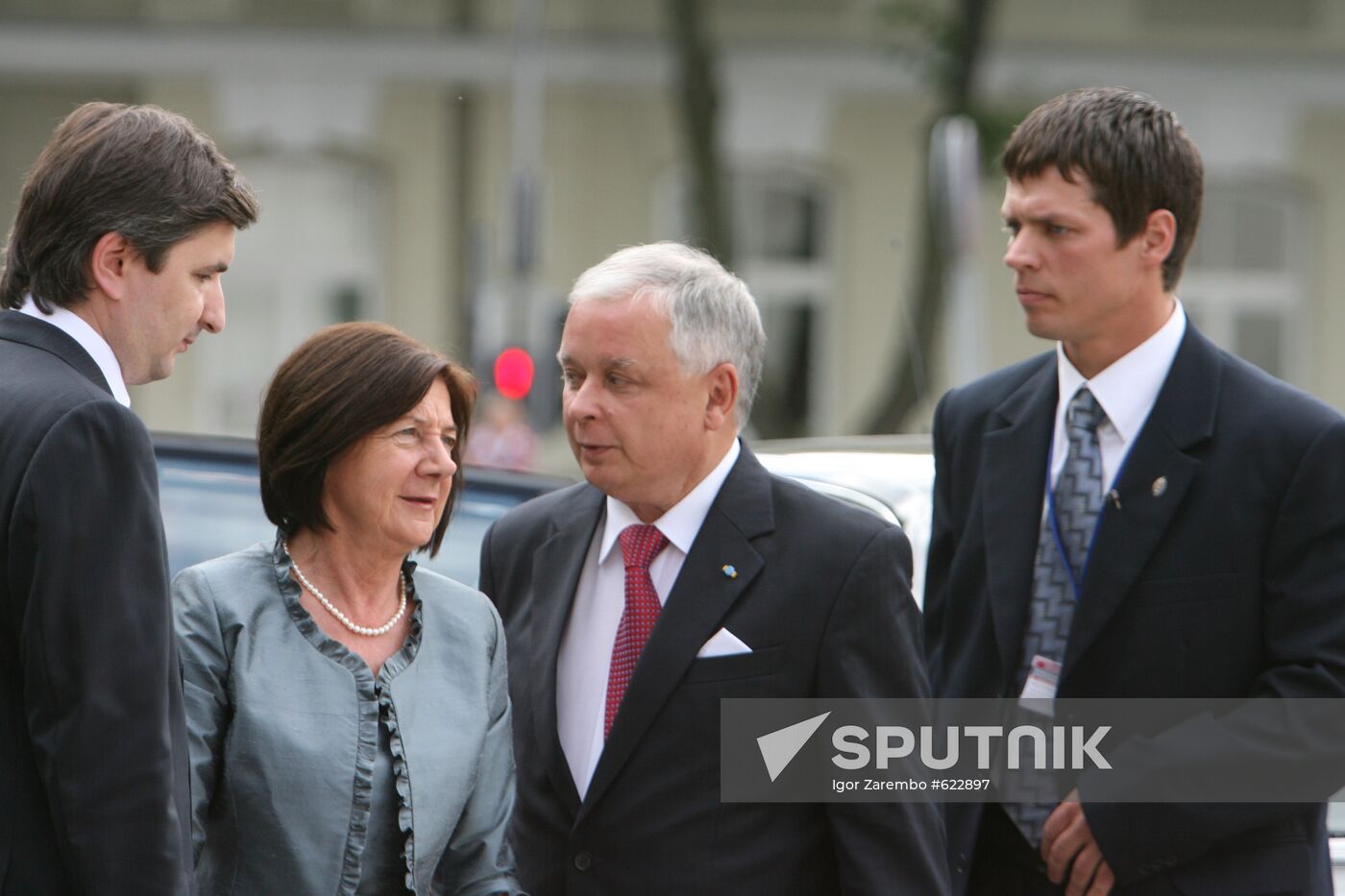 Polish President Lech Kaczynski and his wife Maria Kaczyńska