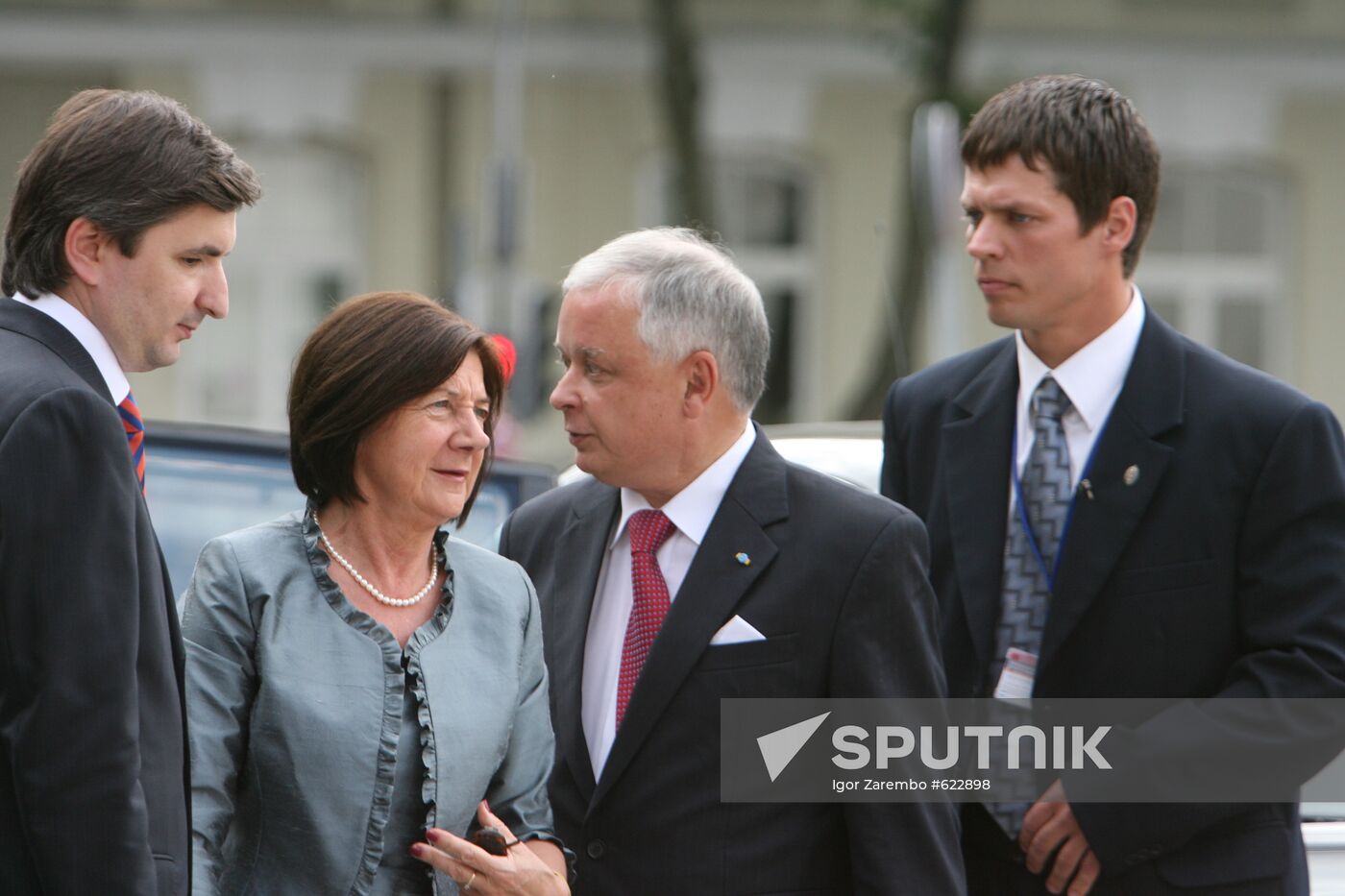 Polish President Lech Kaczynski and his wife Maria Kaczyńska