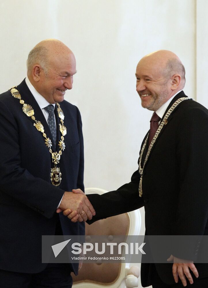 Yury Luzhkov and Vladimir Platonov