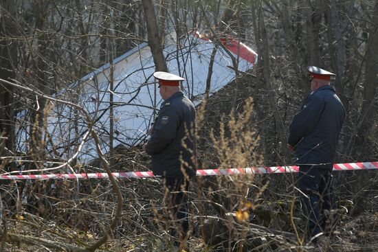 Polish Air Force Tu-154 crash site