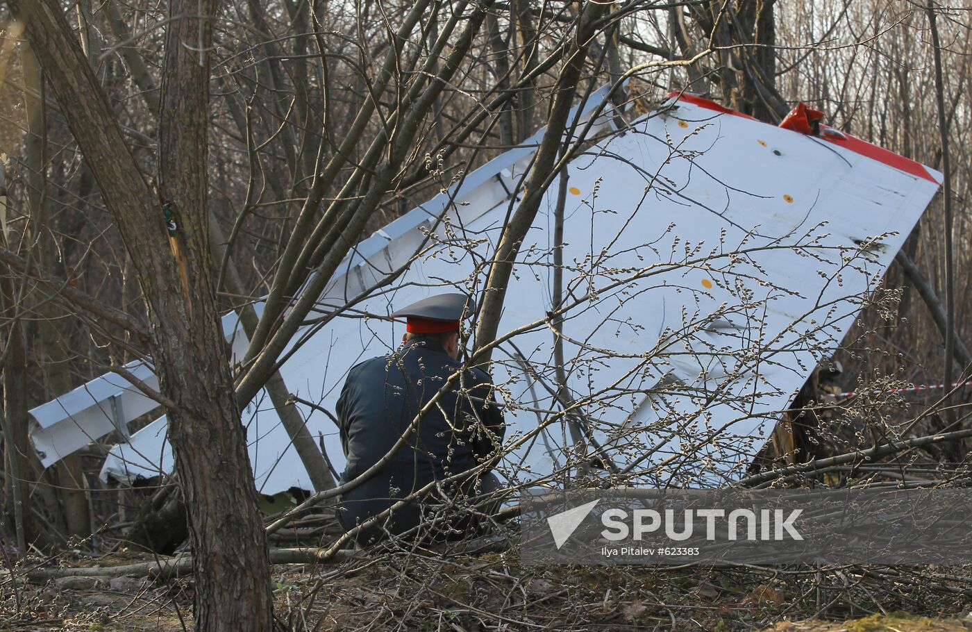 Polish Air Force Tu-154 crash site