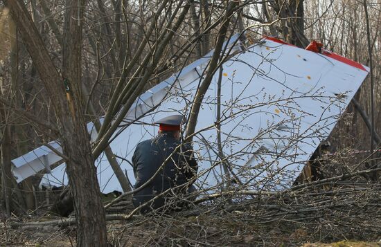 Polish Air Force Tu-154 crash site