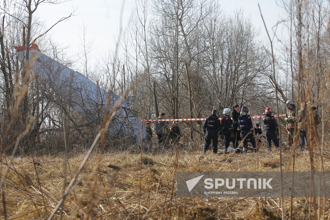 Polish Air Force Tu-154 crash site