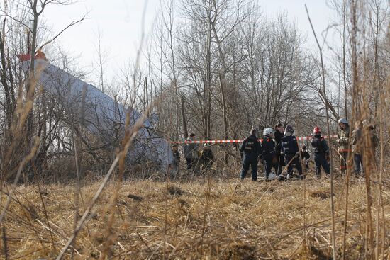 Polish Air Force Tu-154 crash site