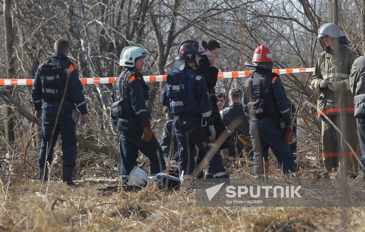 Polish Air Force Tu-154 crash site