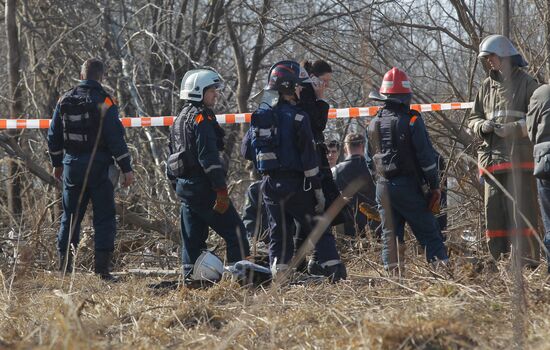 Polish Air Force Tu-154 crash site