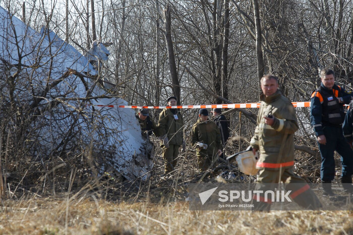 Polish Air Force Tu-154 crash site