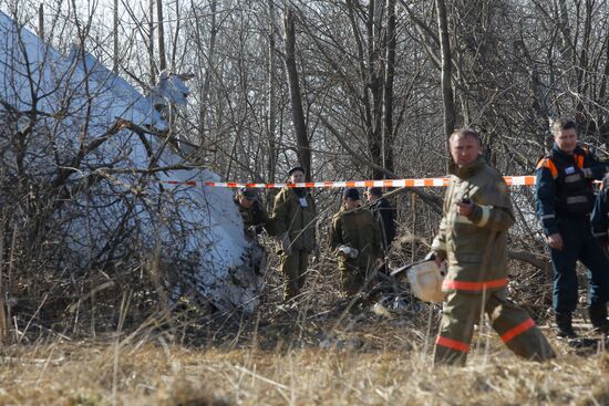 Polish Air Force Tu-154 crash site