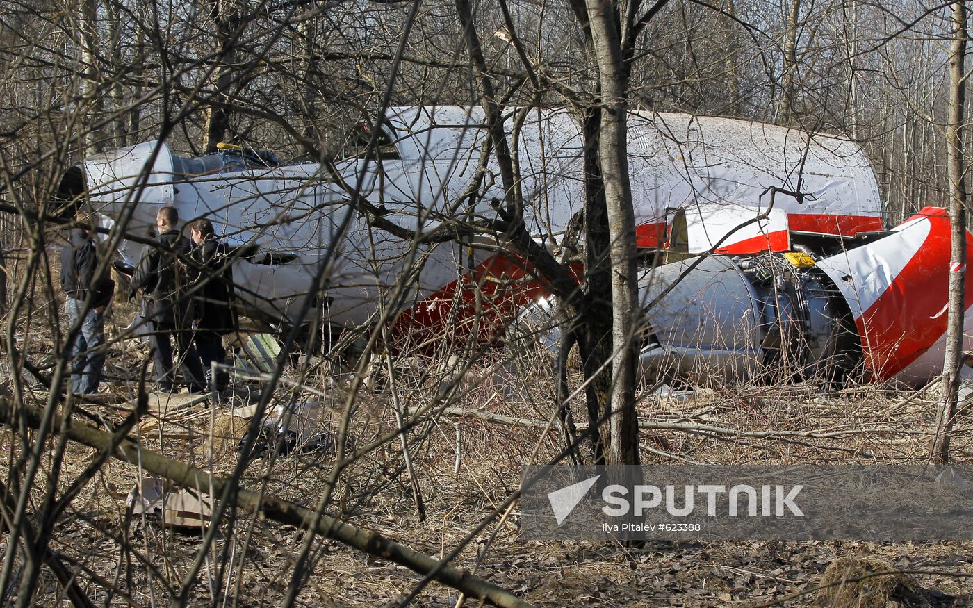 Polish Air Force Tu-154 crash site
