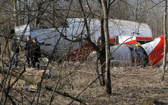 Polish Air Force Tu-154 crash site