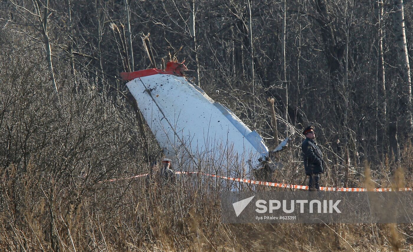 Polish Air Force Tu-154 crash site