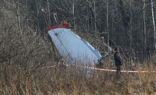 Polish Air Force Tu-154 crash site