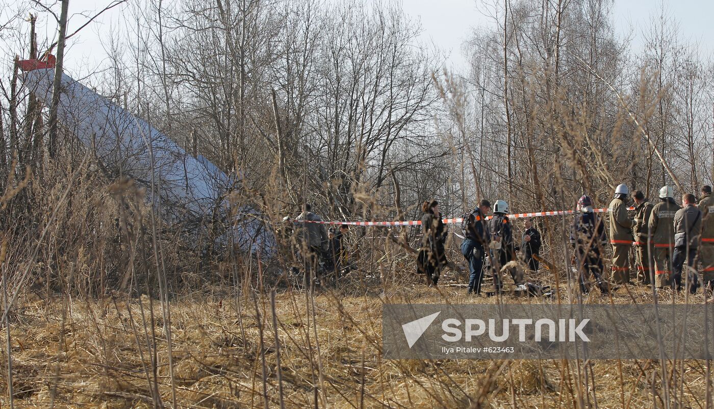 Polish Air Force Tu-154 crash site