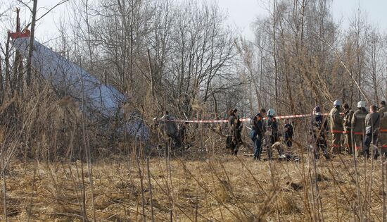 Polish Air Force Tu-154 crash site