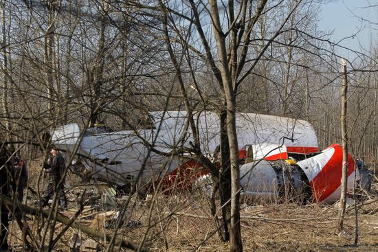 Polish Air Force Tu-154 crash site