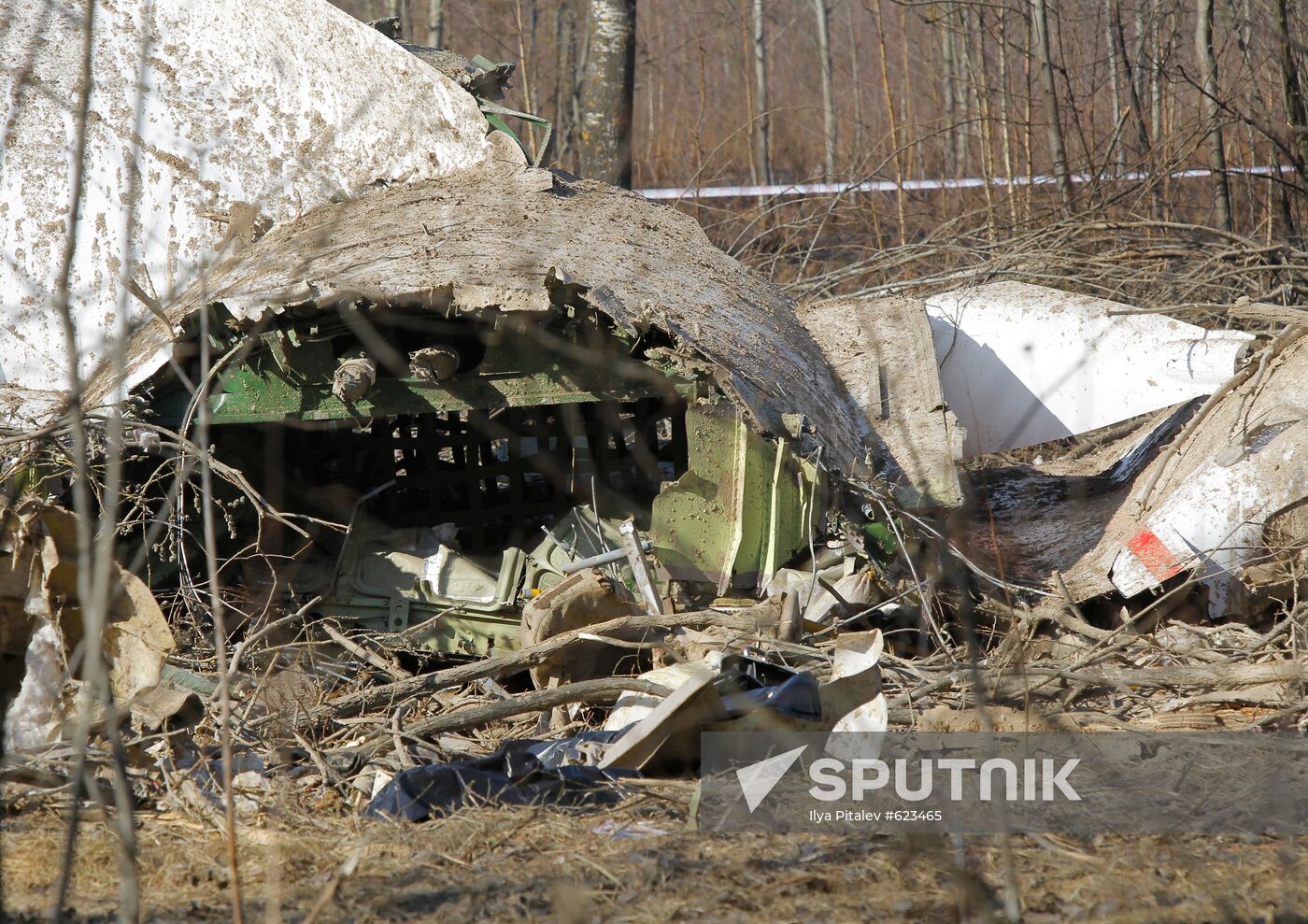 Polish Air Force Tu-154 crash site