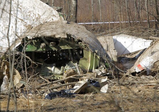 Polish Air Force Tu-154 crash site