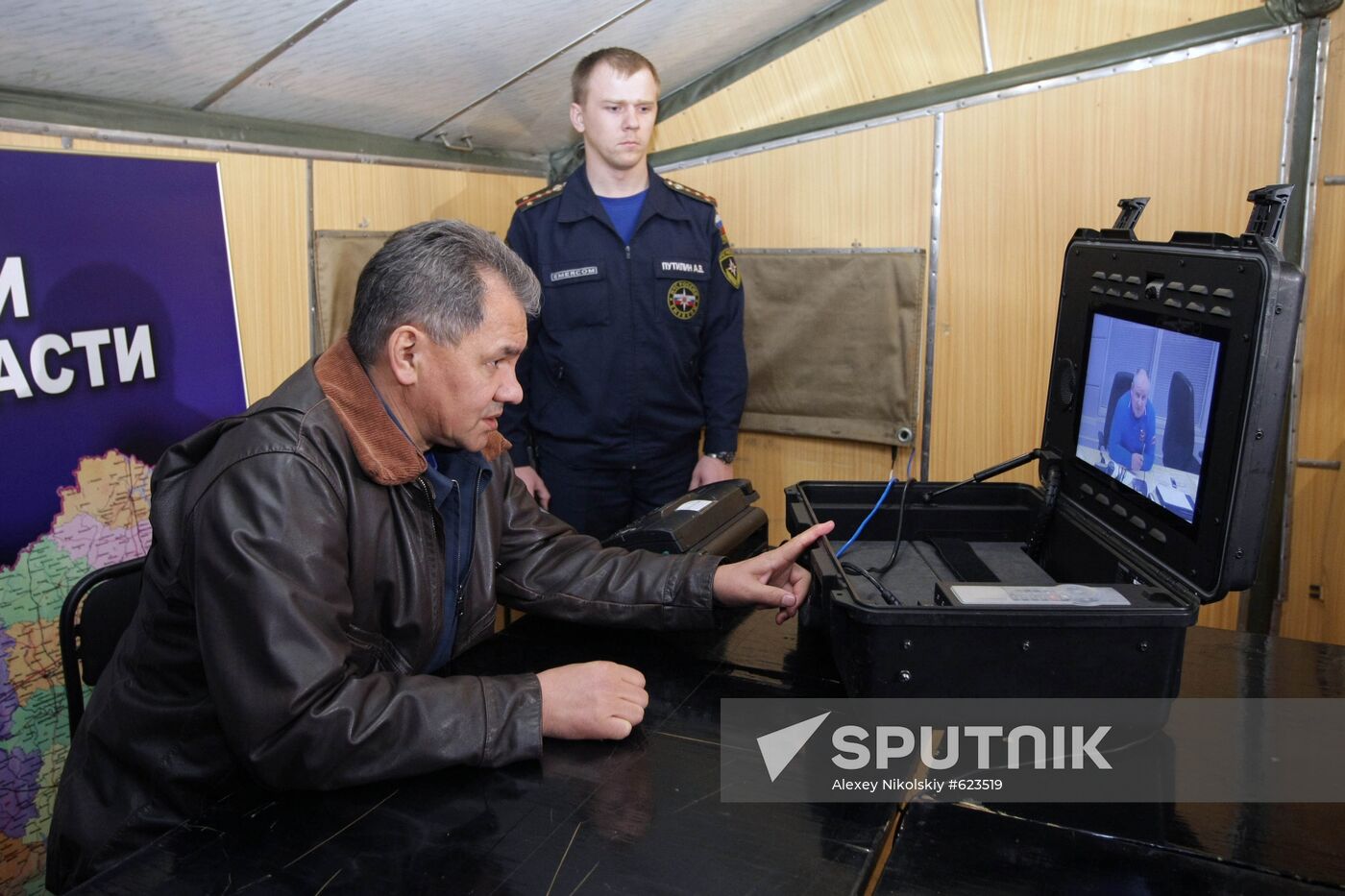 Russian Emergencies Situations Minister Sergei Shoigu