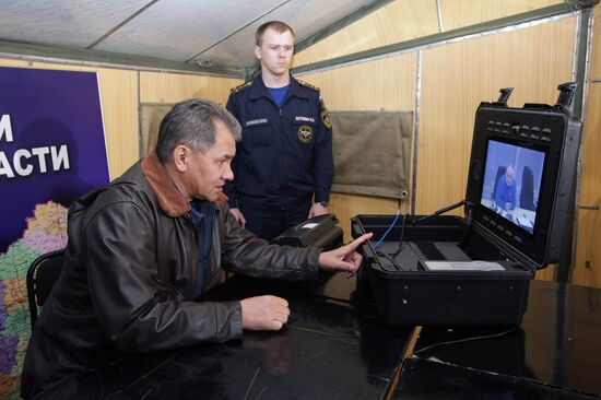 Russian Emergencies Situations Minister Sergei Shoigu