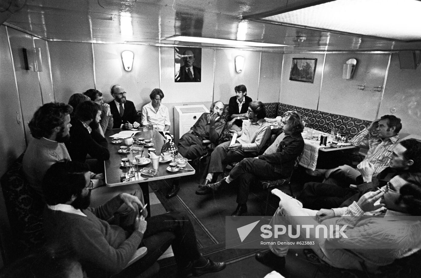 Australian and Soviet scientists aboard "Callisto" Ship