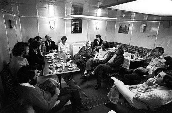 Australian and Soviet scientists aboard "Callisto" Ship