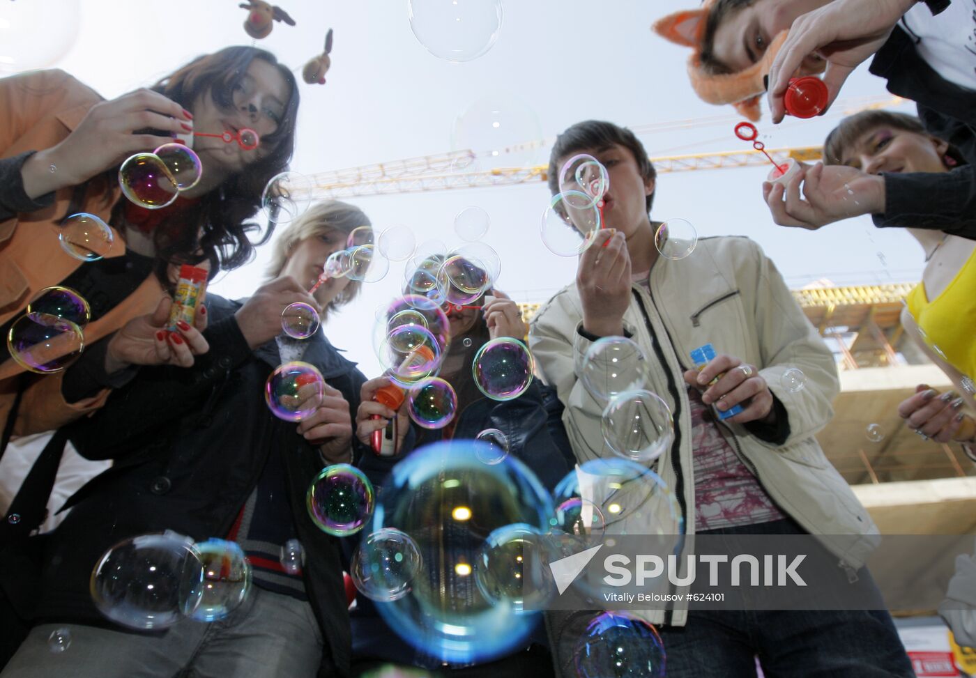 Soap Bubble Festival in Stary Arbat, Moscow