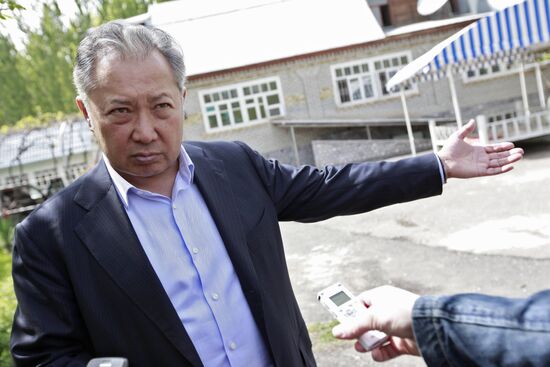 Kurmanbek Bakiyev gives interview