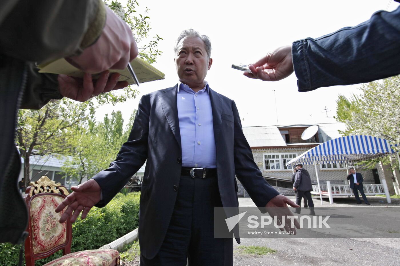 Kurmanbek Bakiyev gives interview