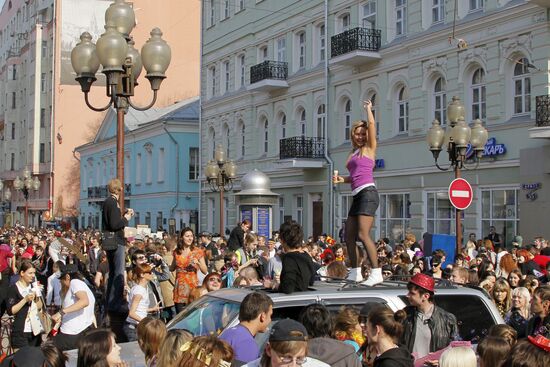 Soap Bubble Festival in Stary Arbat, Moscow