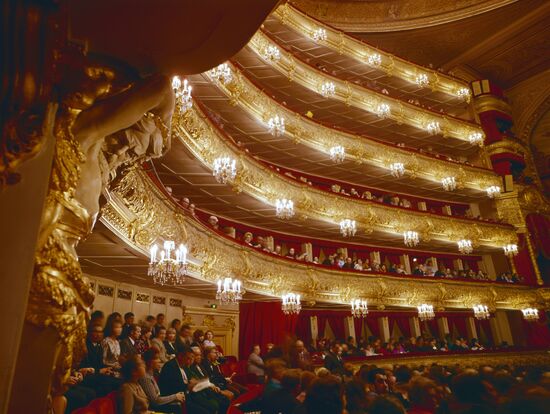 View of Bolshoi Theater auditorium