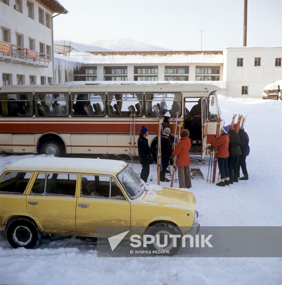 Tourists arrive at Dinamo Sports Center